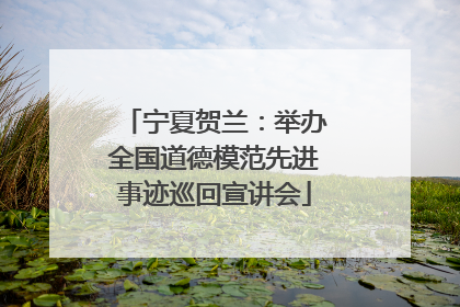宁夏贺兰：举办全国道德模范先进事迹巡回宣讲会