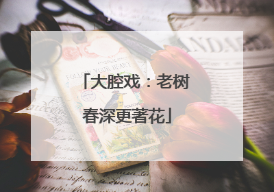大腔戏：老树春深更著花