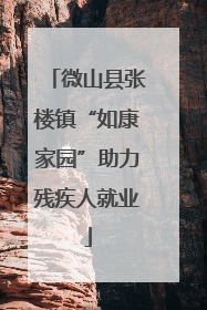 微山县张楼镇“如康家园”助力残疾人就业