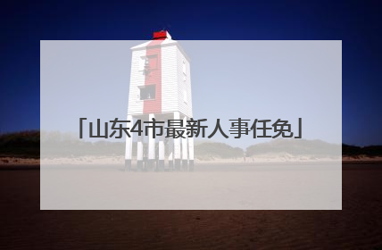 山东4市最新人事任免