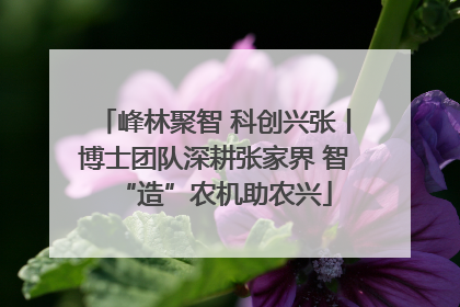 峰林聚智 科创兴张丨博士团队深耕张家界 智“造”农机助农兴