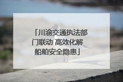 川渝交通执法部门联动 高效化解船舶安全隐患