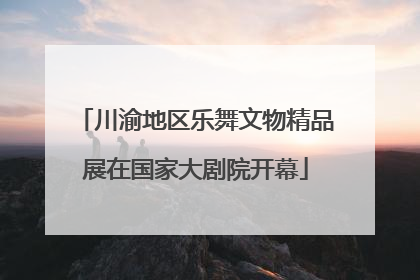 川渝地区乐舞文物精品展在国家大剧院开幕