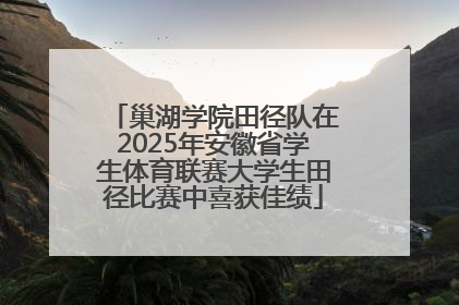 巢湖学院田径队在2025年安徽省学生体育联赛大学生田径比赛中喜获佳绩