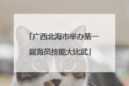 广西北海市举办第一届海员技能大比武