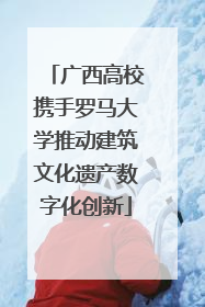 广西高校携手罗马大学推动建筑文化遗产数字化创新