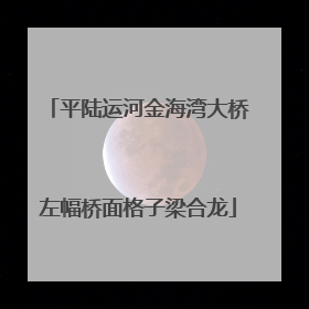 平陆运河金海湾大桥左幅桥面格子梁合龙