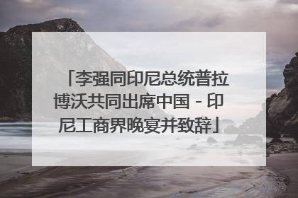 李强同印尼总统普拉博沃共同出席中国－印尼工商界晚宴并致辞