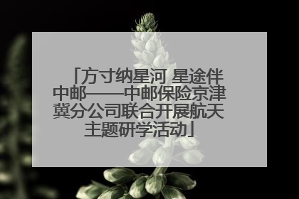 方寸纳星河 星途伴中邮——中邮保险京津冀分公司联合开展航天主题研学活动