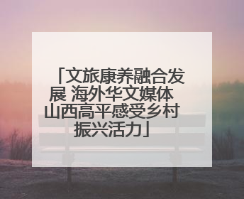 文旅康养融合发展 海外华文媒体山西高平感受乡村振兴活力