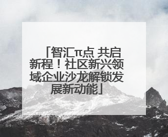 智汇π点 共启新程！社区新兴领域企业沙龙解锁发展新动能