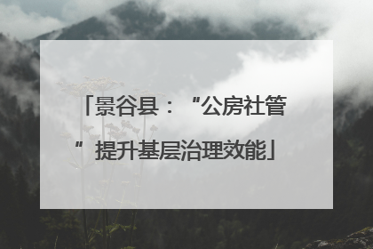 景谷县：“公房社管”提升基层治理效能