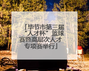 毕节市第三届“人才杯”篮球赛暨高层次人才专项赛举行