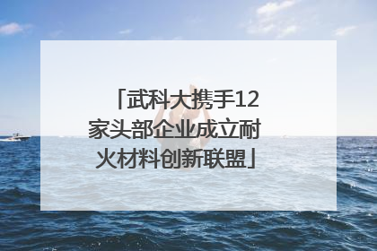 武科大携手12家头部企业成立耐火材料创新联盟