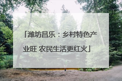 潍坊昌乐：乡村特色产业旺 农民生活更红火