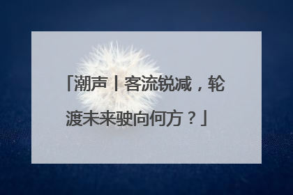 潮声丨客流锐减，轮渡未来驶向何方？