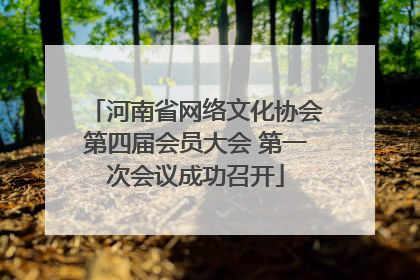 河南省网络文化协会第四届会员大会 第一次会议成功召开