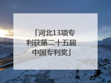 河北13项专利获第二十五届中国专利奖