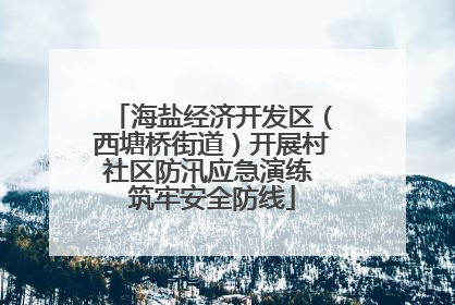 海盐经济开发区（西塘桥街道）开展村社区防汛应急演练 筑牢安全防线