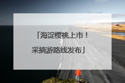 海淀樱桃上市！采摘游路线发布
