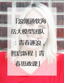 浪潮通软海岳大模型团队：青春逐浪，智启新程｜青春思政课