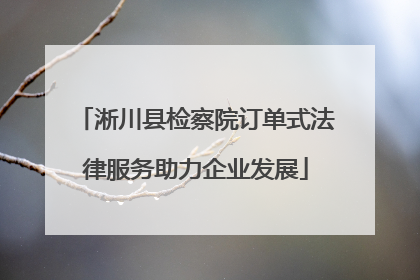 淅川县检察院订单式法律服务助力企业发展