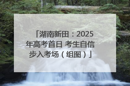 湖南新田：2025年高考首日 考生自信步入考场（组图）