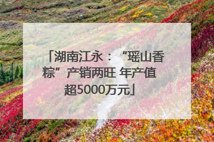 湖南江永：“瑶山香粽”产销两旺 年产值超5000万元