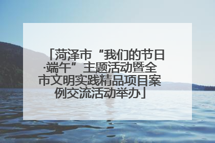菏泽市“我们的节日·端午”主题活动暨全市文明实践精品项目案例交流活动举办