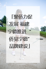 聚侨力促发展 福建宁德推进“侨见宁德”品牌建设