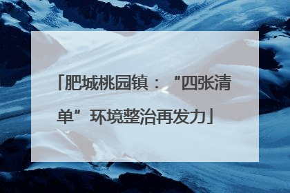肥城桃园镇：“四张清单”环境整治再发力