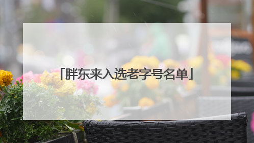 胖东来入选老字号名单