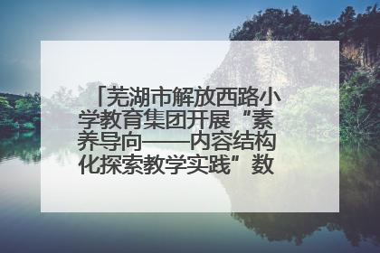 芜湖市解放西路小学教育集团开展“素养导向——内容结构化探索教学实践”数学专题研讨活动