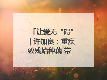 让爱无“碍”｜许加良：重疾致残始种藕 带动致富靠双手
