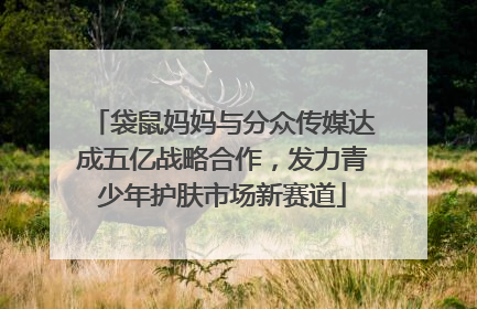 袋鼠妈妈与分众传媒达成五亿战略合作，发力青少年护肤市场新赛道
