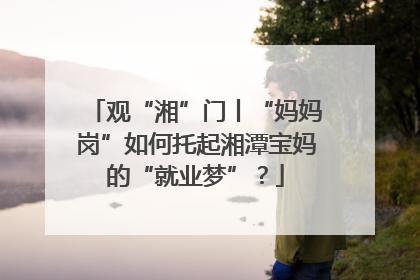 观“湘”门丨“妈妈岗”如何托起湘潭宝妈的“就业梦”？
