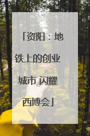 资阳：地铁上的创业城市 闪耀西博会