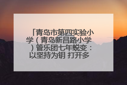 青岛市第四实验小学(青岛新昌路小学)管乐团七年蜕变:以坚持为钥 打开多元成长之门
