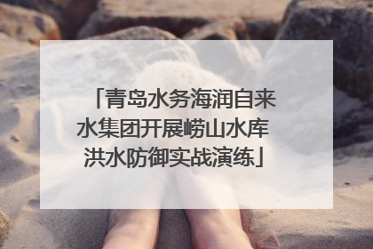 青岛水务海润自来水集团开展崂山水库洪水防御实战演练
