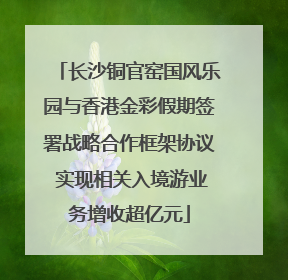 长沙铜官窑国风乐园与香港金彩假期签署战略合作框架协议 实现相关入境游业务增收超亿元