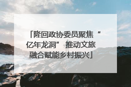 隆回政协委员聚焦“亿年龙洞” 推动文旅融合赋能乡村振兴