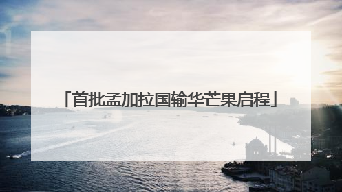 首批孟加拉国输华芒果启程