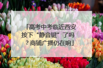 高考中考临近西安按下“静音键”了吗？商铺广播仍在响
