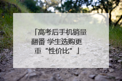 高考后手机销量翻番 学生选购更重“性价比”