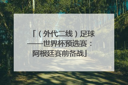 （外代二线）足球——世界杯预选赛：阿根廷赛前备战