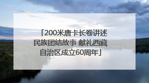 200米唐卡长卷讲述民族团结故事 献礼西藏自治区成立60周年