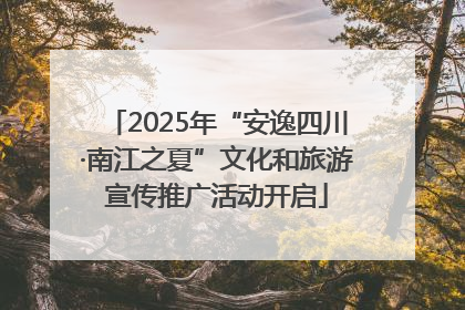2025年“安逸四川·南江之夏”文化和旅游宣传推广活动开启