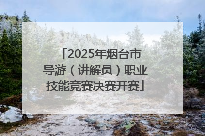 2025年烟台市导游（讲解员）职业技能竞赛决赛开赛