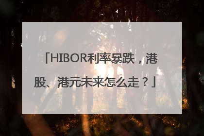 HIBOR利率暴跌，港股、港元未来怎么走？