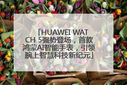 HUAWEI WATCH 5强势登场，首款鸿蒙AI智能手表，引领腕上智慧科技新纪元